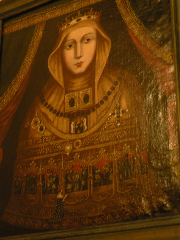 reliquaire avec de nombreux médaillons, tableau, Museon Arlaten, Arles.