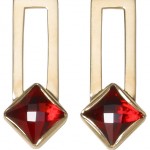 boucles d'oreilles rectangle