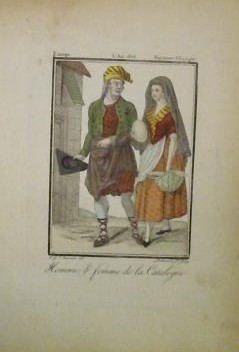 Homme et femme de la Catalogne Homme et femme de la Catalogne