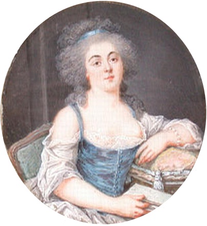 Bathilde d'Orléans, mère du duc d'Enghien, miniature Bathilde d'Orléans, mère du duc d'Enghien, miniature