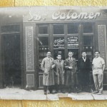 Augustin Colomer, le bossu Raymond, Lucien Bonafos, et deux autres ouvriers