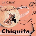 publicité Gaine Chiquita, 1953 ateliers I.C.A. Paris
