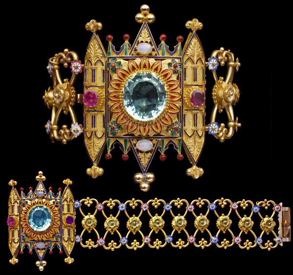 bracelet néo gothique, FELIX ROUSSELOT (c.1840-1850) 