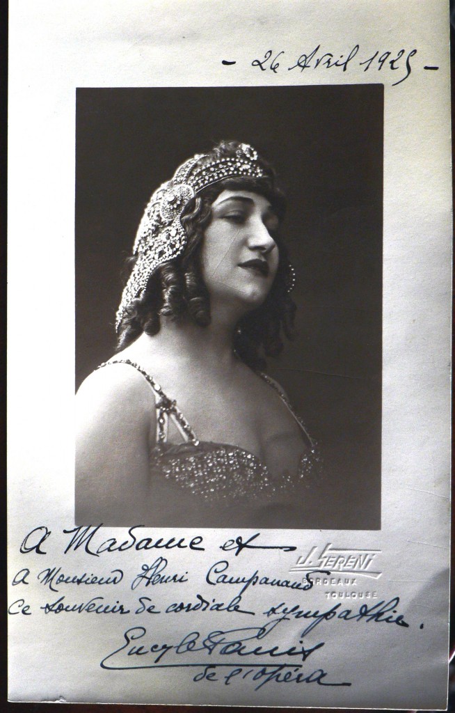 Portrait de comédienne, 1925, archives Campanaud, Perpignan.
