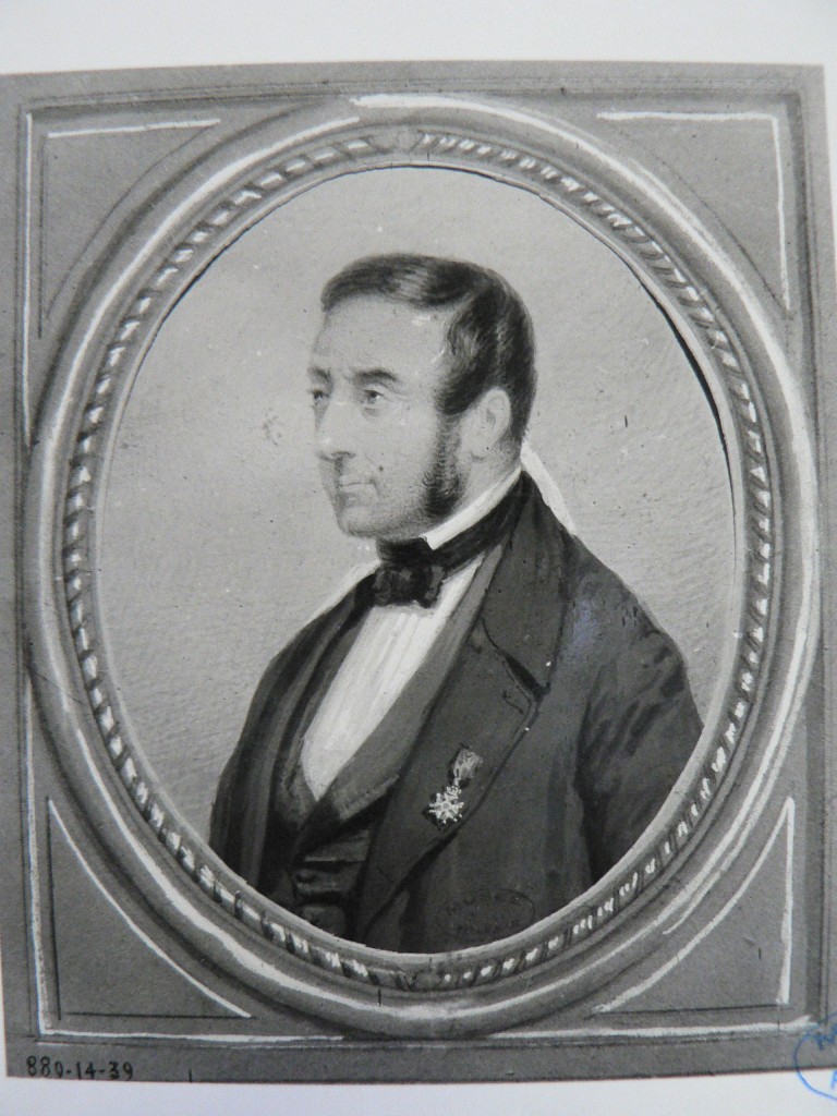 Portrait de Gallay, joueur de cor, par Guiraud, vers 1850.