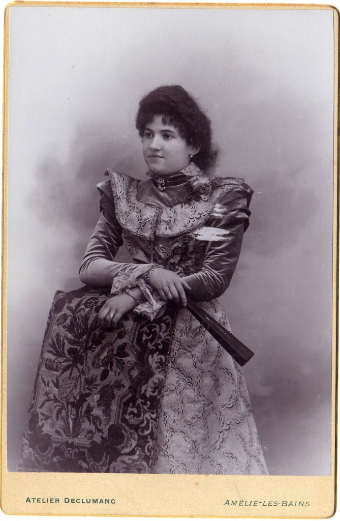 Portrait de femme, Amélie les Bains, vers 1895.