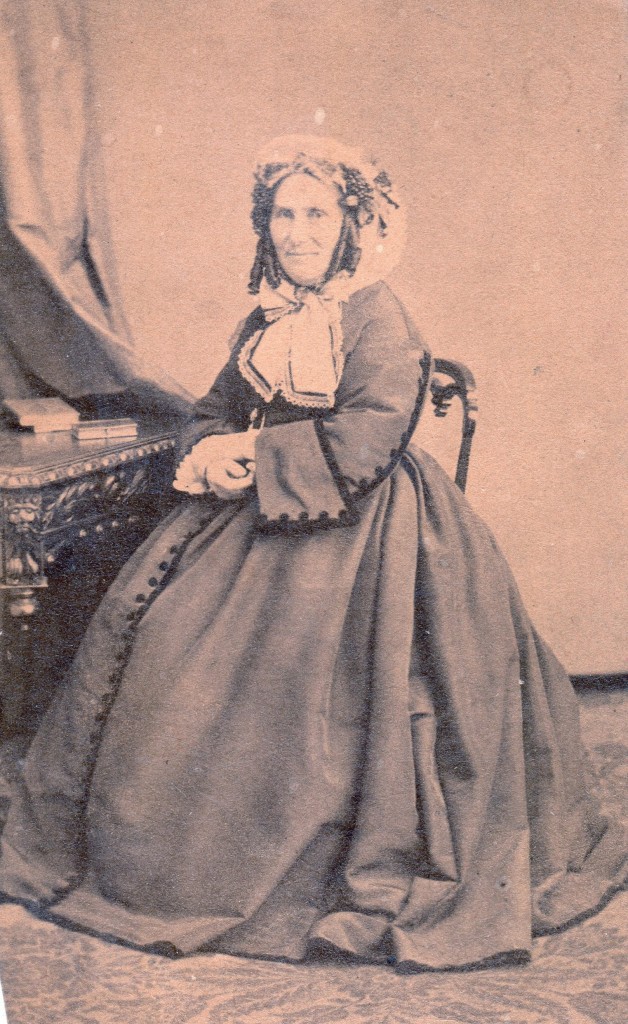 portrait de femme agée, photo Ghevar frères, Bruxelles, vers 1865.