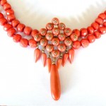 parure en corail et or, 19e s.