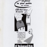 pub par pubici, Paris1951, gaine Chiquita