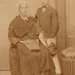 Portrait d'une mère et de son enfant, photo Bissiere, Perpignan, vers 1860