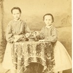 Portrait de deux fillettes, Perpignan, vers 1860