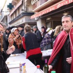 instants de convivialité, la dégustation du Rivesaltes "GRENAT" à la fin du bal catalan.