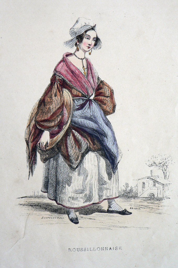 Roussillonnaise gravure de Loubon 1830