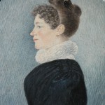 Portrait de femme au peigne, Perpignan, vers 1830-1840.