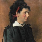 Portrait de jeune femme à la broche