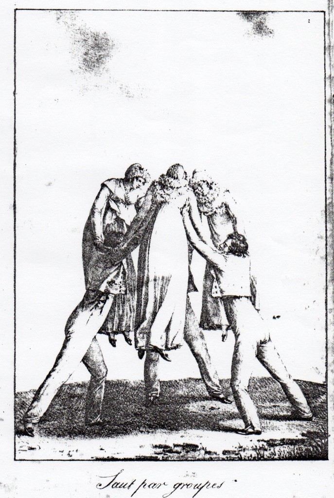 Danse du Roussillon, saut par groupe, vers 1819.