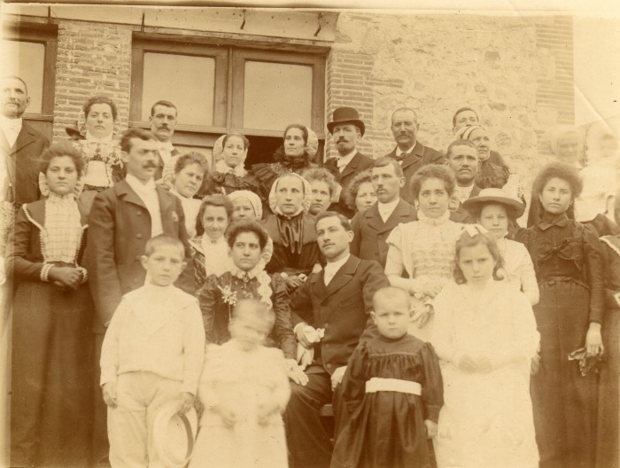 Photographie de mariage, vers 1900, Pyrénées-Orientales