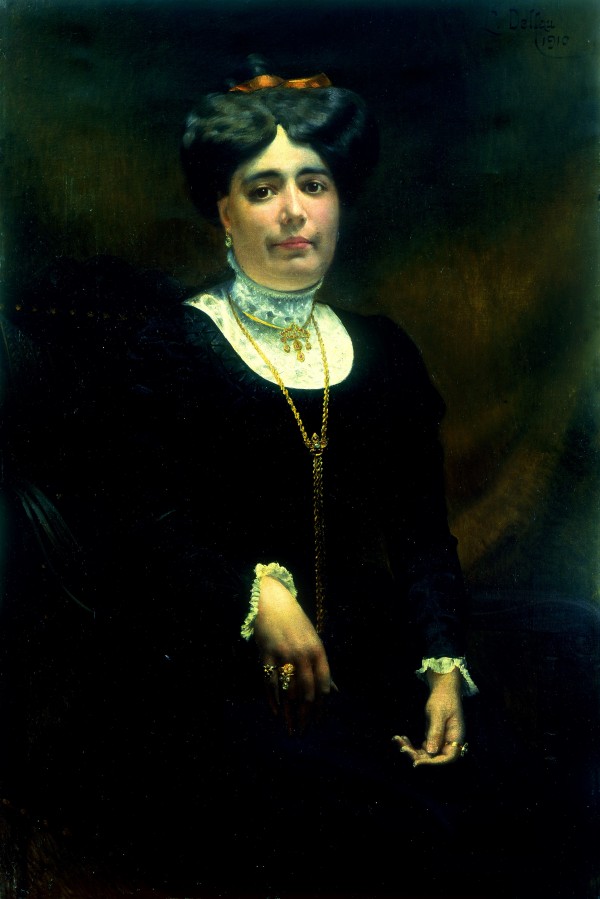 Louis Delfau, portrait de femme, Perpignan, 1911.