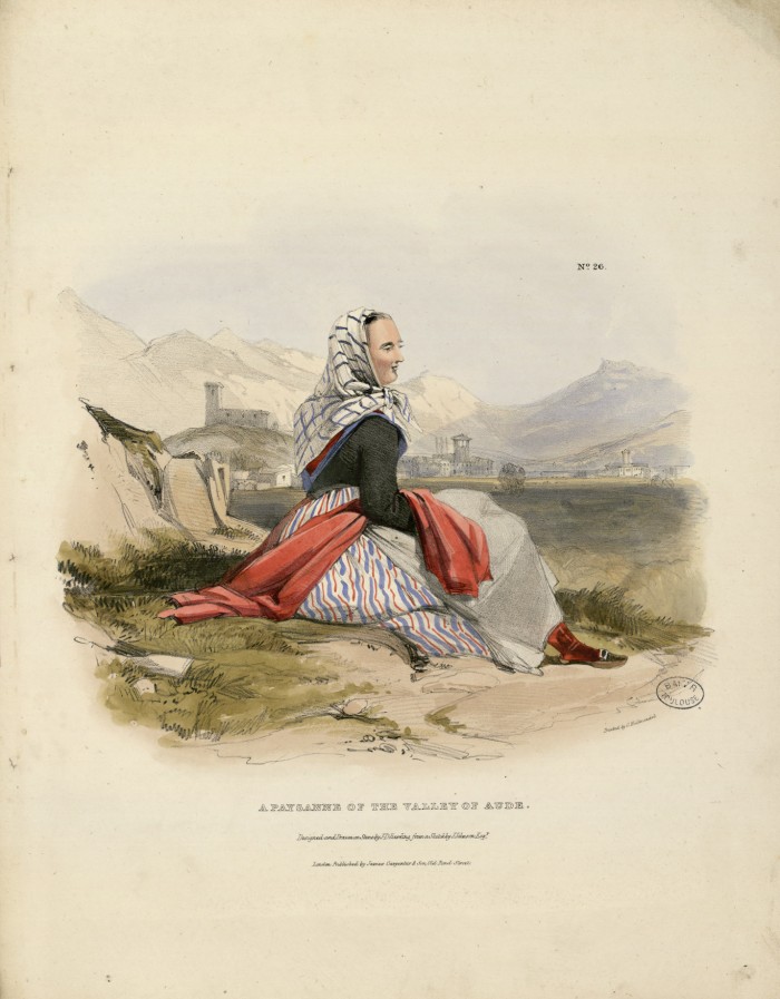 Costume de la haute vallée de l'Aude, 1830.