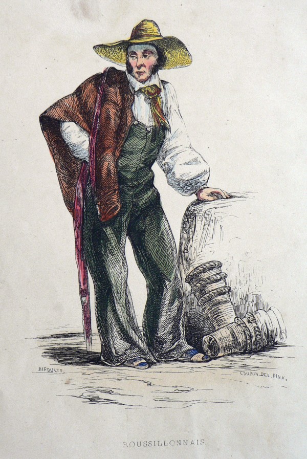 Roussillonnais, gravure de Loubon vers 1840