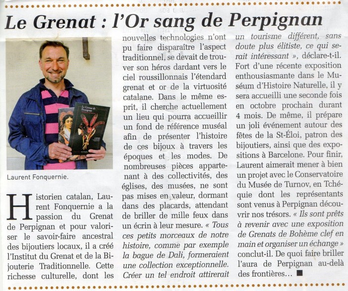 Laurent Fonquernie, Historien et président de l'Institut du Grenat