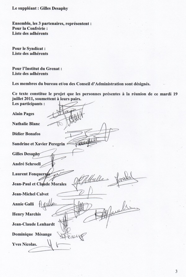 convention page 3 les signatures