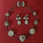 parure empire, argent et strass, collection particulière, Perpignan.