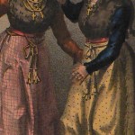 Deux jeunes femmes de Cerdagne, vers 1830.