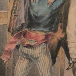 danseur catalan lors du saut roussillonnais, vers 1830.