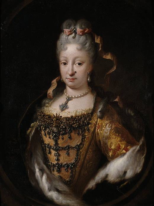 Portrait d'Isabelle de Farnese, reine d'Espagne par Melendez, Musee du Prado.