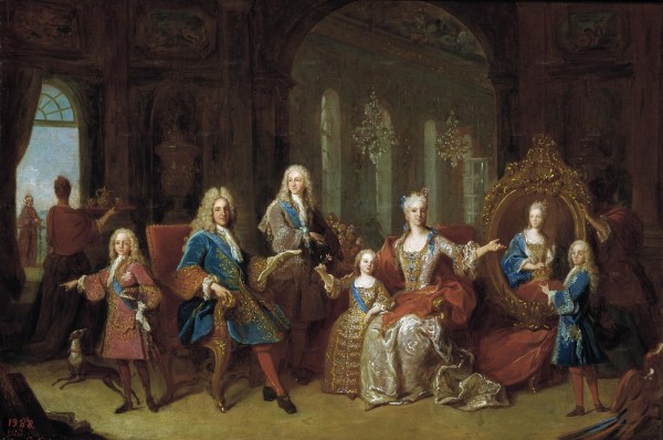 La famille de Philippe V d'espagne par Jean Ranc.