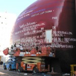 Citations en cours de mise en place sur le Grenat de l'Archipel, Perpignan.