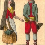 gravures : couple de Catalans