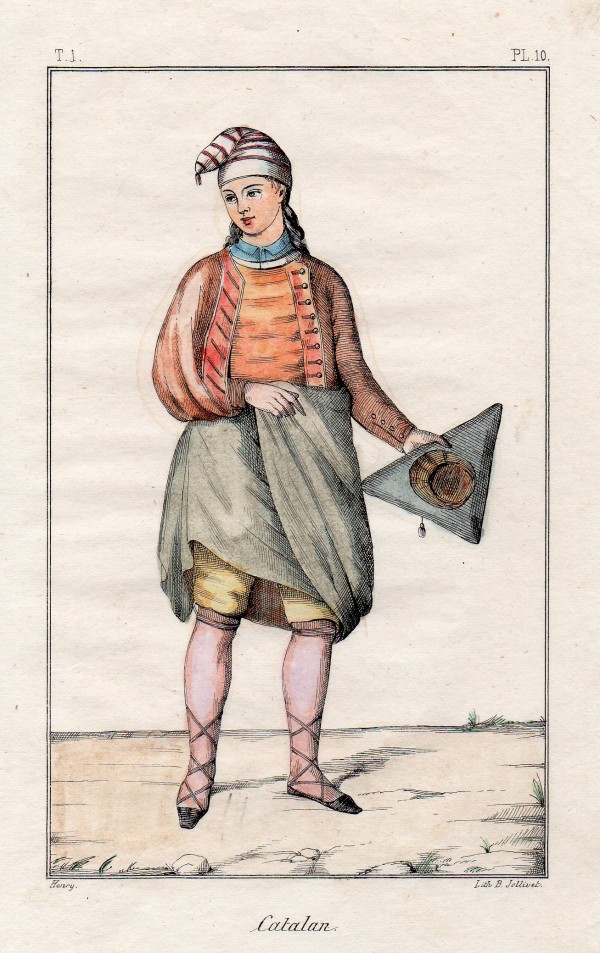 Catalan, lithographie de Jollivet. Catalan, lithographie de Jollivet.