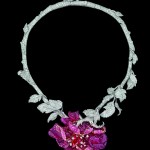 COLLIER « BAL DE L’OPÉRA »OR BLANC, OR ROSE, DIAMANTS, SPINELLES ROUGES, RUBELLITES, RUBIS ET SPINELLES ROSES, Dior Joaillerie.