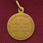médaille du couronnement de la Vierge de Font Romeu, revers.
