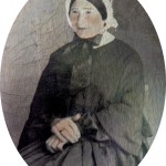 Pierre Germain, photographe à Perpignan, portrait de femme, prodédé sur toile, vers 1860.