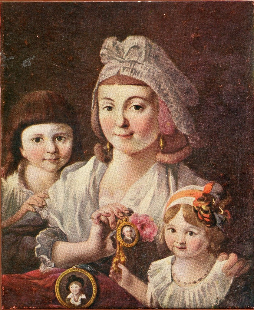 Gamelin Jacques, portrait de femme et enfants. 