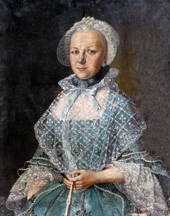 Portrait de jeune femme vers 1760, France, Bowes Museum.