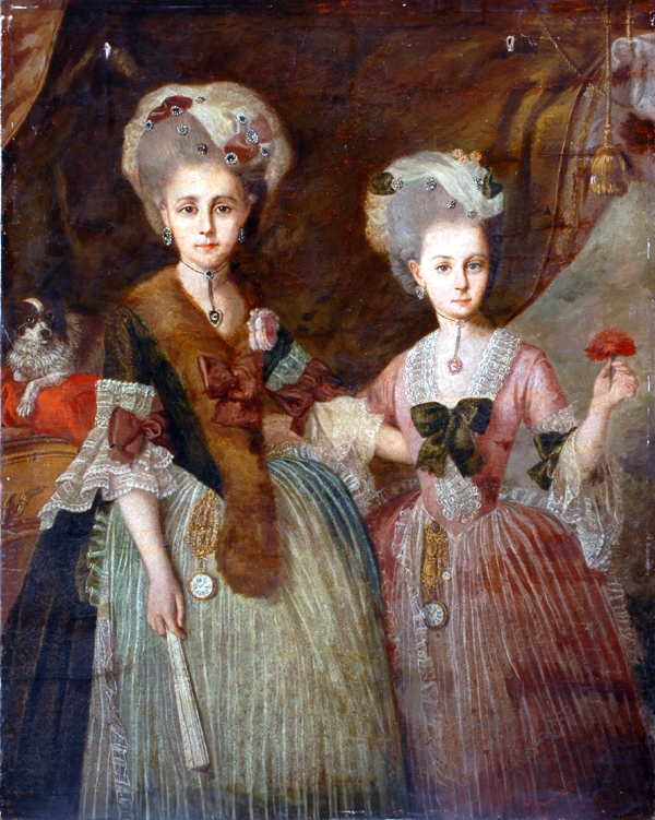 Portrait de deux jeunes femmes, France , seconde moitié du XVIIIe s.© 2006 The Bowes Museum