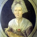 Portrait de femme avec croix jeannette, France, vers 1780, Bowes Museum.