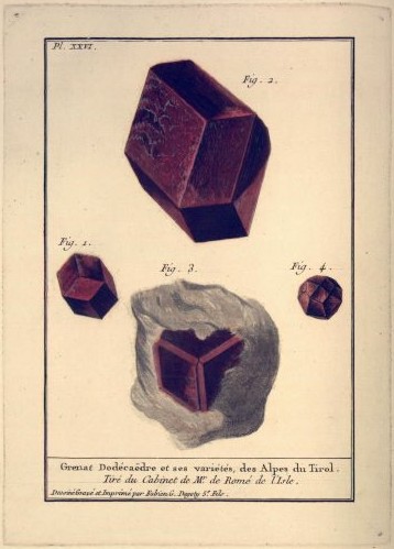 Gautier, gravure aquarellée. 