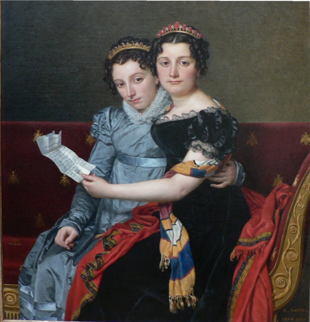 Zenaide et Charlotte Bonaparte par Jacques Louis David.