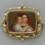 Broche avec médaillon émaillé, XIXe s., Boston museum.