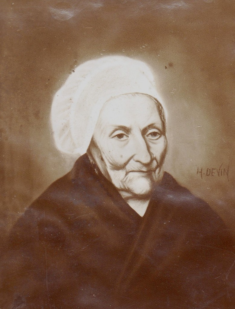 Portrait de Catalane agée, fin du XIXe s. H.Devin.