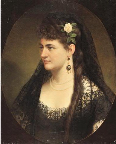 Anonyme, portrait de femme, vers 1850, collection particulière. 