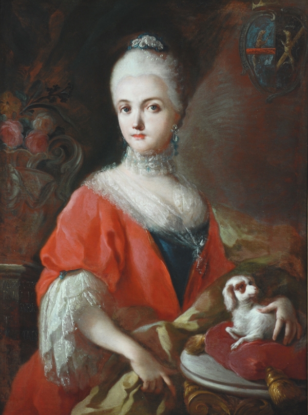 Francesco de Mura (1696-1782), portrait de Mlle Marie Xavière Romano, Bowes museum