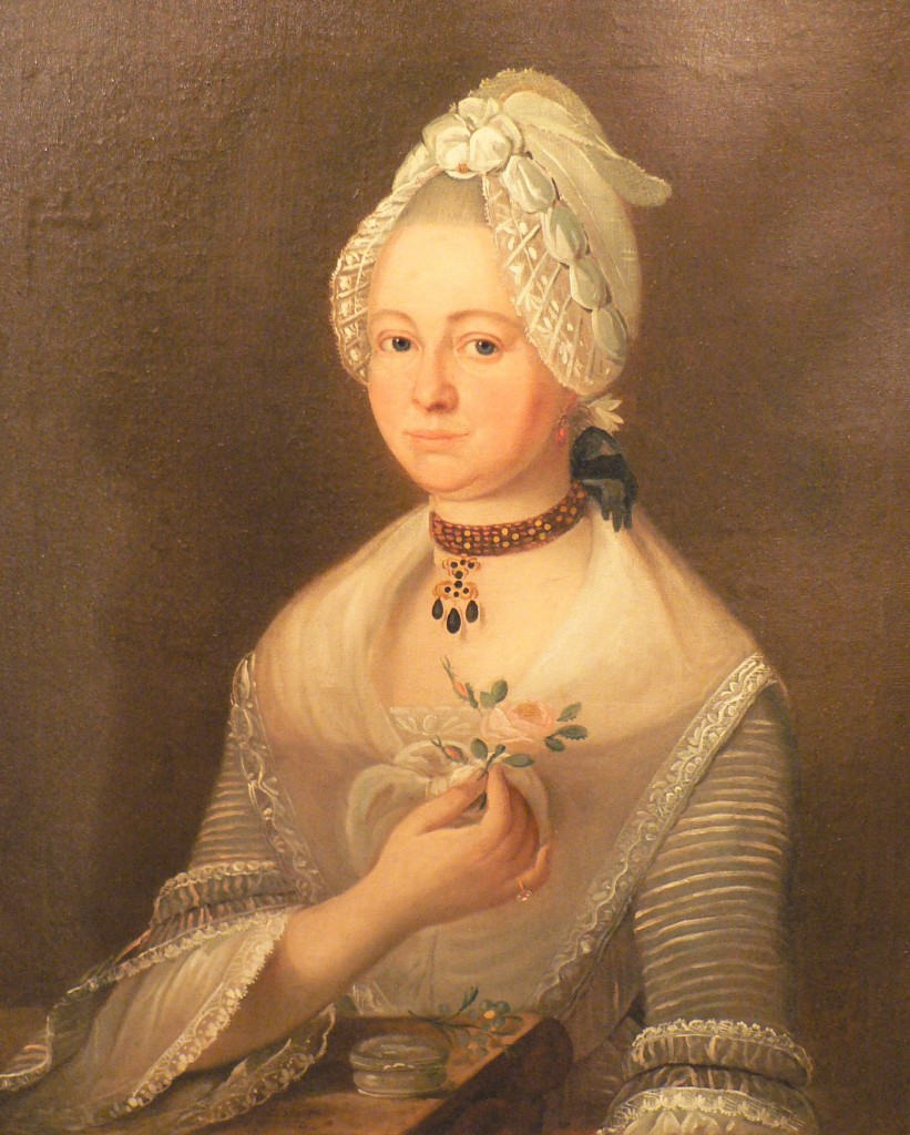 Portrait de femme (portrait de mariage ?), 1774.