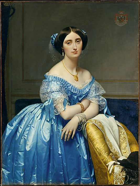 La princesse de Broglie par Ingres, 1851-1853.