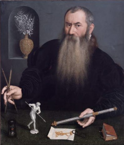 Nicolas de Neufchatel, portrait de l'orfèvre Wenzel Jamnitzer, vers 1562, musee geneve